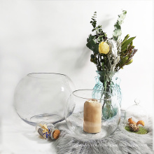Glasvase Glasball Vase runde Glasvase